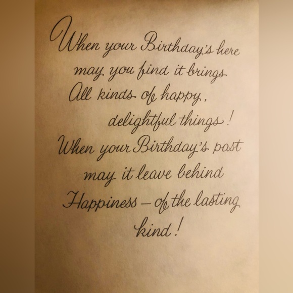 Birthday 🥳 Card (Vintage Card) with three new Gift 🎁 Tags - Picture 13 of 15